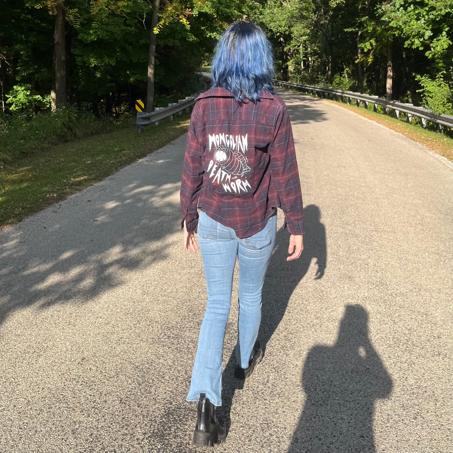 Red Pocket Logo Flannel